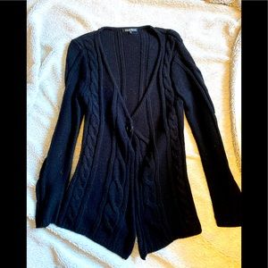 Long cardigan one button